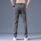 Men's 2026 Spring/Summer Business Pants - Slim Fit Elastic Cotton Casual Trousers - StepByStepNow