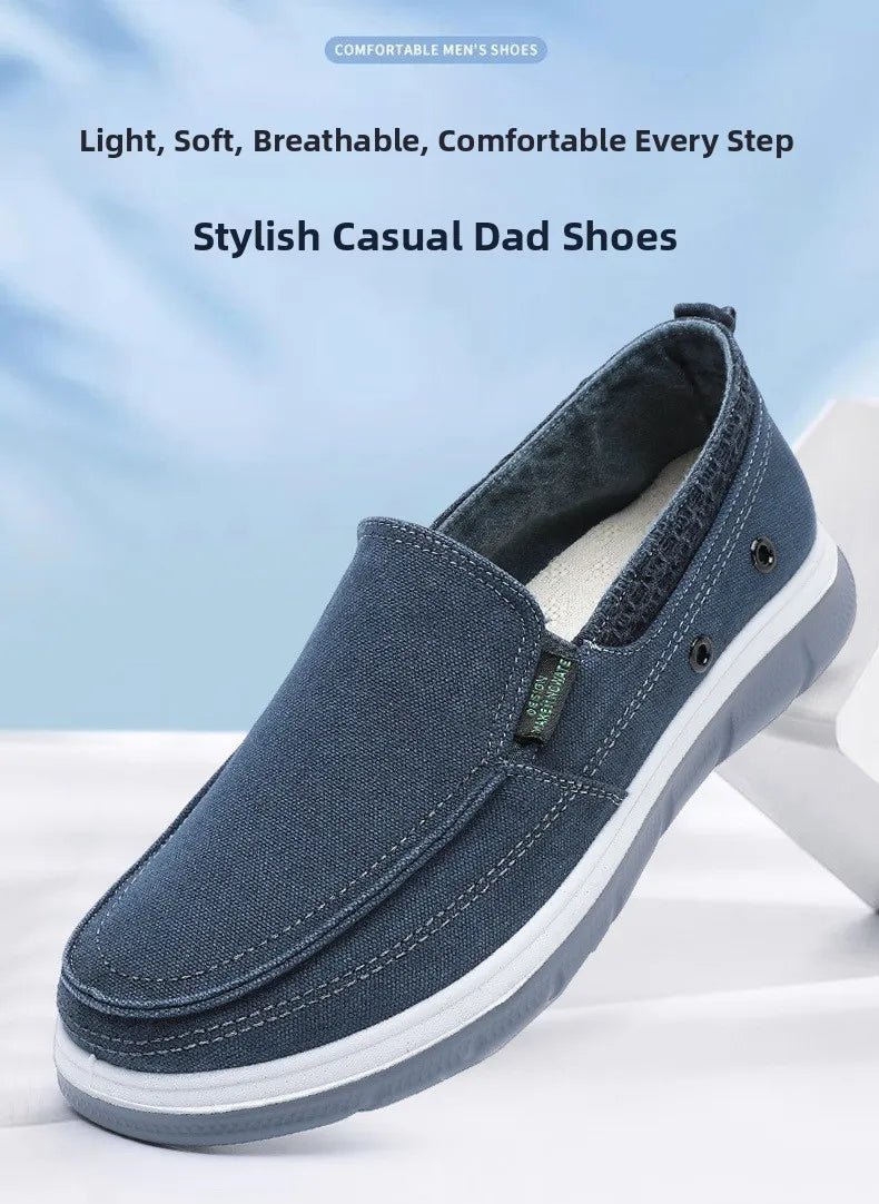 Men's Beijing Cloth Shoes Single Shoe Spring Autumn Breathable Comfortable Soft Bottom Anti - slip Casual Canvas Shoes - StepByStepNow