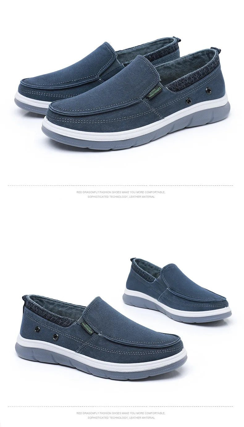 Men's Beijing Cloth Shoes Single Shoe Spring Autumn Breathable Comfortable Soft Bottom Anti - slip Casual Canvas Shoes - StepByStepNow