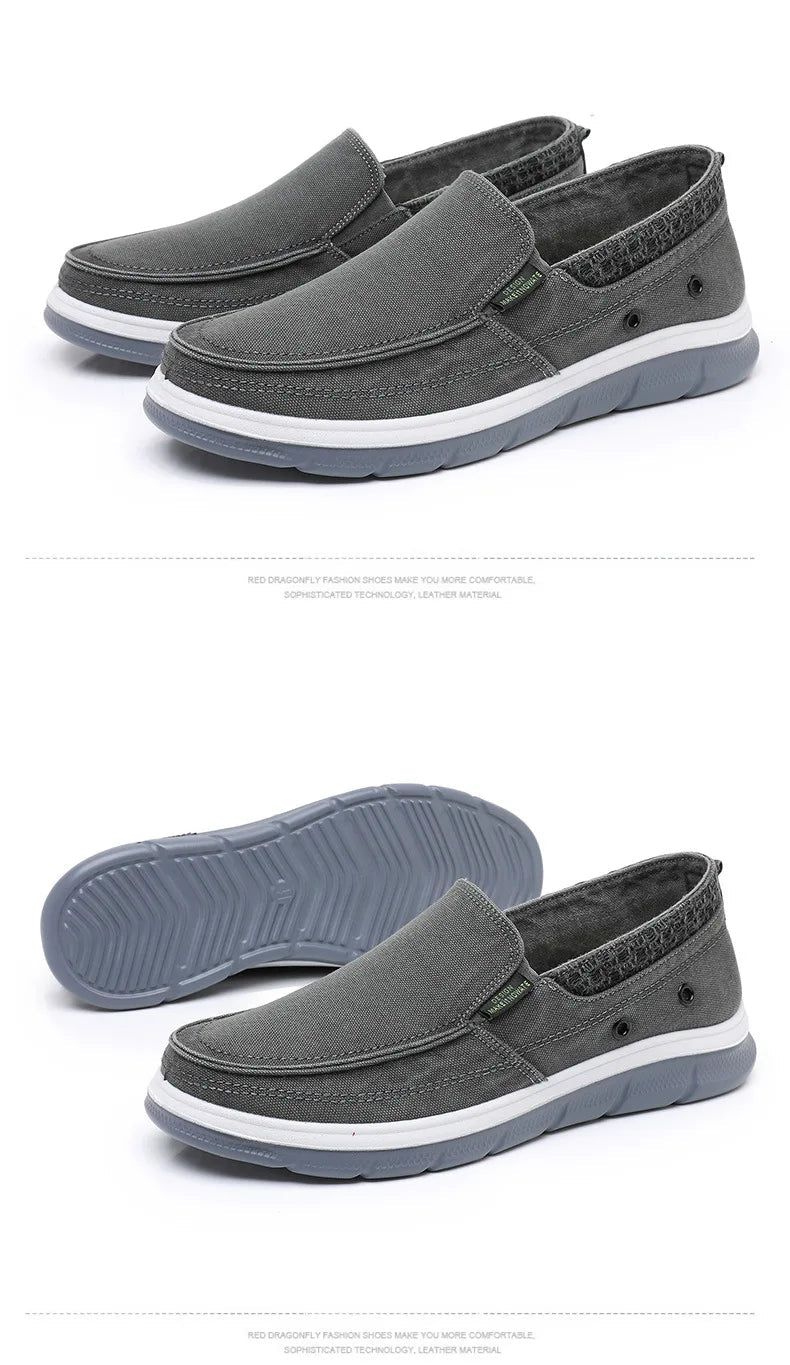 Men's Beijing Cloth Shoes Single Shoe Spring Autumn Breathable Comfortable Soft Bottom Anti - slip Casual Canvas Shoes - StepByStepNow