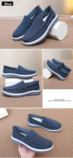 Men's Beijing Cloth Shoes Single Shoe Spring Autumn Breathable Comfortable Soft Bottom Anti - slip Casual Canvas Shoes - StepByStepNow