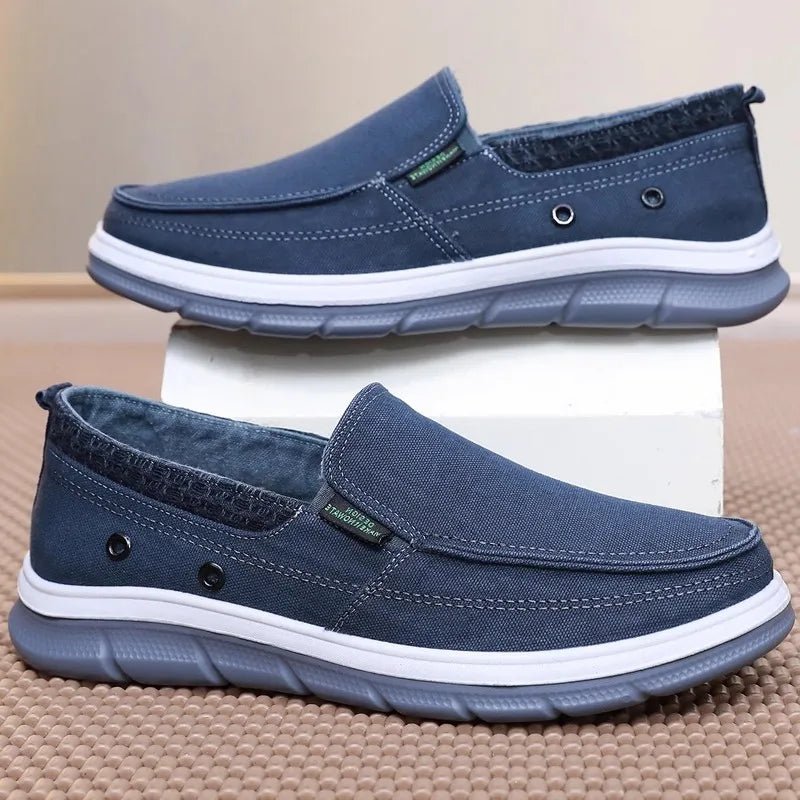Men's Beijing Cloth Shoes Single Shoe Spring Autumn Breathable Comfortable Soft Bottom Anti - slip Casual Canvas Shoes - StepByStepNow