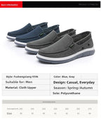 Men's Beijing Cloth Shoes Single Shoe Spring Autumn Breathable Comfortable Soft Bottom Anti - slip Casual Canvas Shoes - StepByStepNow