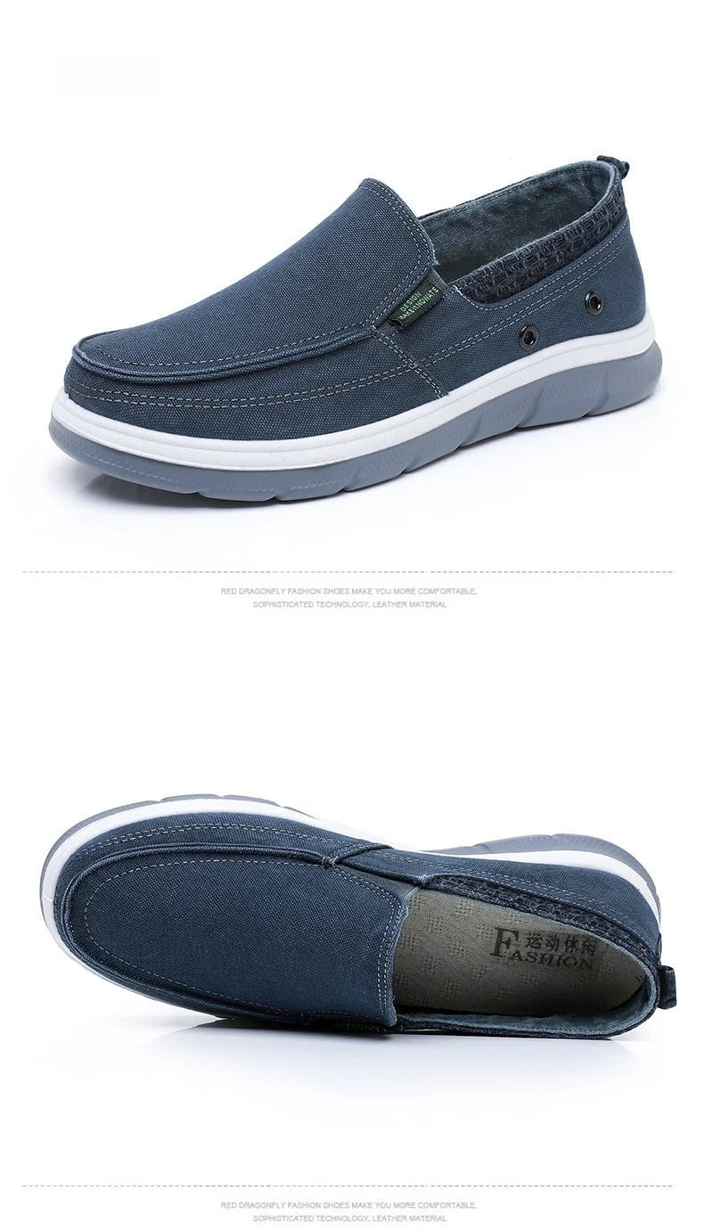 Men's Beijing Cloth Shoes Single Shoe Spring Autumn Breathable Comfortable Soft Bottom Anti - slip Casual Canvas Shoes - StepByStepNow