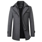 Men's Business Casual Fashion Warm Woolen Coat - StepByStepNow