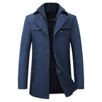 Men's Business Casual Fashion Warm Woolen Coat - StepByStepNow