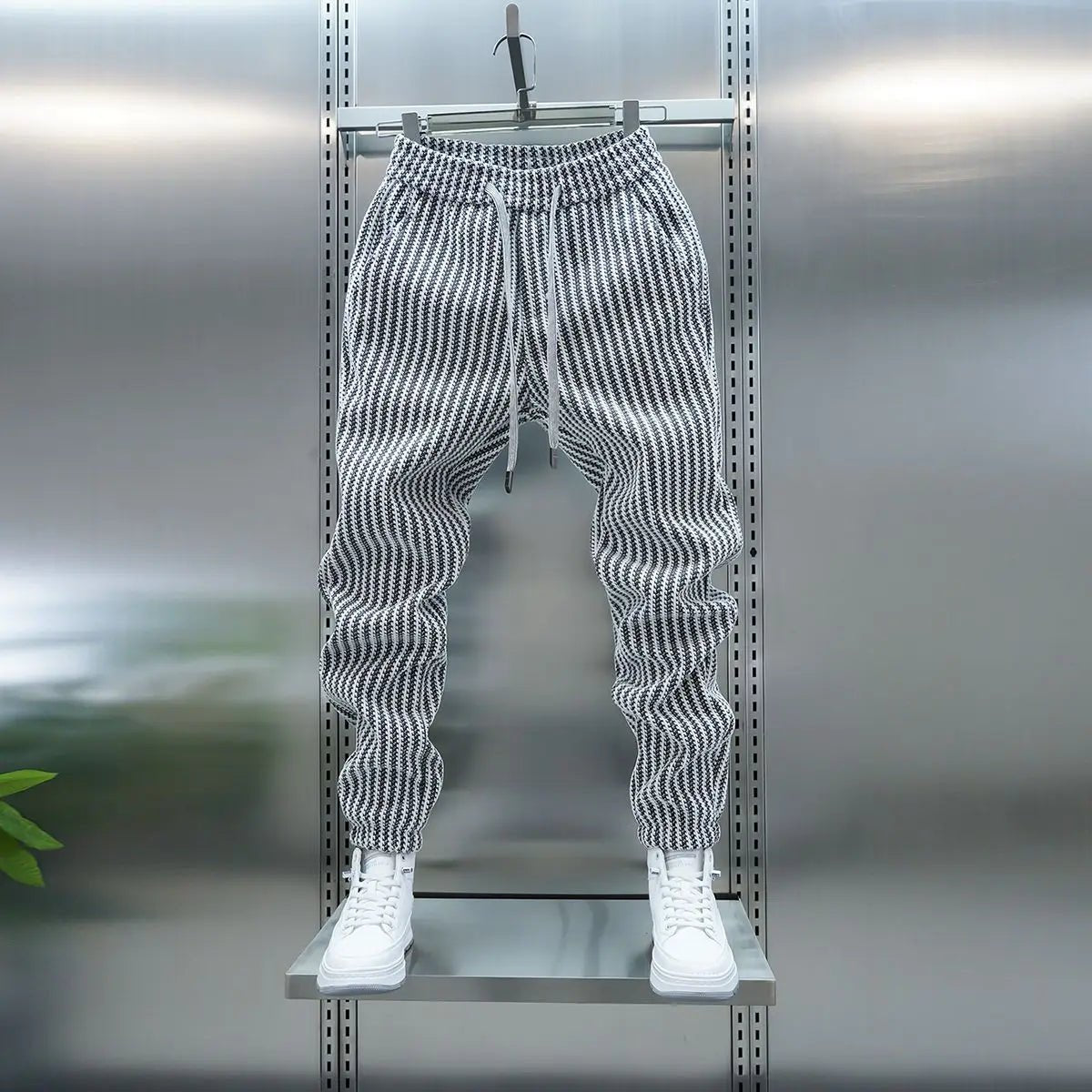 Men’s Casual Harem Pants - Regular Fit Full Length Trip Trousers - StepByStepNow