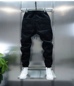 Men’s Casual Harem Pants - Regular Fit Full Length Trip Trousers - StepByStepNow