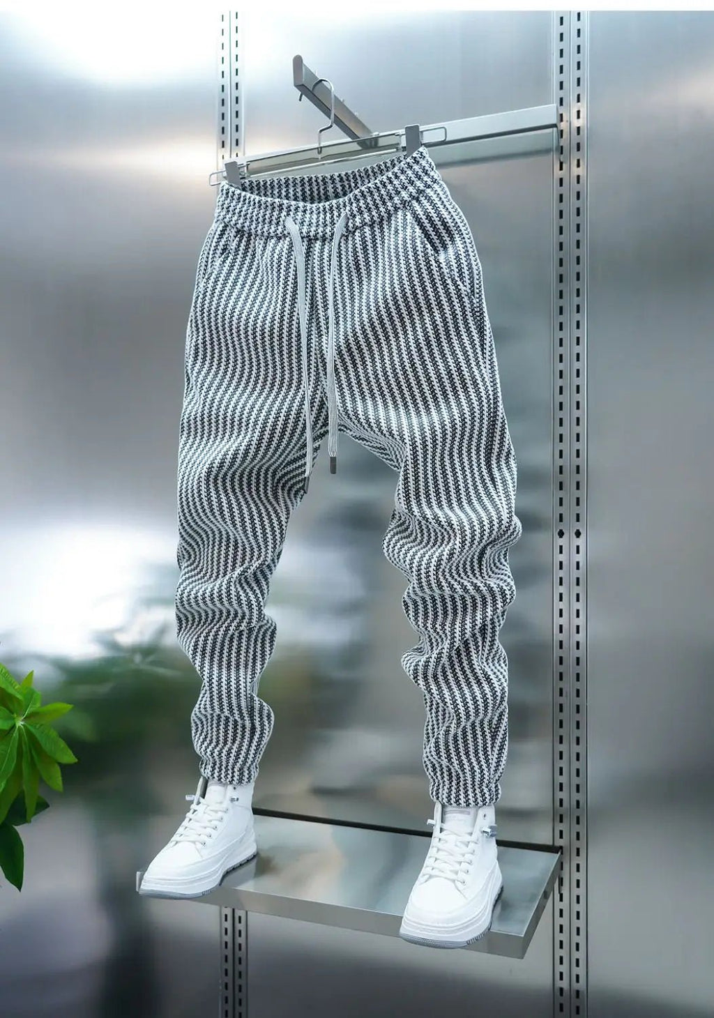 Men’s Casual Harem Pants - Regular Fit Full Length Trip Trousers - StepByStepNow