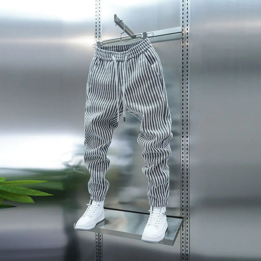 Men’s Casual Harem Pants - Regular Fit Full Length Trip Trousers - StepByStepNow