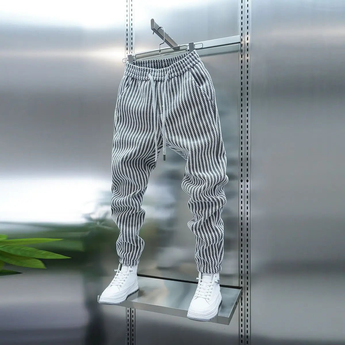 Men’s Casual Harem Pants - Regular Fit Full Length Trip Trousers - StepByStepNow