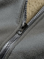 Men'S Casual Print Fleece Jacket - Softshell Zip - Up with Pockets, Regular Fit for Spring/Fall/Winter, Lightweight & Breathable for Outdoor Activities - StepByStep