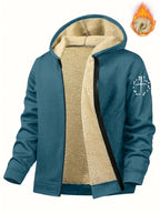 Men'S Casual Print Fleece Jacket - Softshell Zip - Up with Pockets, Regular Fit for Spring/Fall/Winter, Lightweight & Breathable for Outdoor Activities - StepByStep