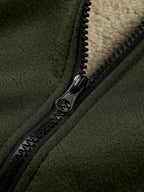 Men'S Casual Print Fleece Jacket - Softshell Zip - Up with Pockets, Regular Fit for Spring/Fall/Winter, Lightweight & Breathable for Outdoor Activities - StepByStep