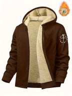 Men'S Casual Print Fleece Jacket - Softshell Zip - Up with Pockets, Regular Fit for Spring/Fall/Winter, Lightweight & Breathable for Outdoor Activities - StepByStep