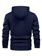 Men'S Casual Print Fleece Jacket - Softshell Zip - Up with Pockets, Regular Fit for Spring/Fall/Winter, Lightweight & Breathable for Outdoor Activities - StepByStep