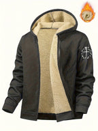 Men'S Casual Print Fleece Jacket - Softshell Zip - Up with Pockets, Regular Fit for Spring/Fall/Winter, Lightweight & Breathable for Outdoor Activities - StepByStep