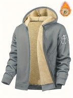 Men'S Casual Print Fleece Jacket - Softshell Zip - Up with Pockets, Regular Fit for Spring/Fall/Winter, Lightweight & Breathable for Outdoor Activities - StepByStep