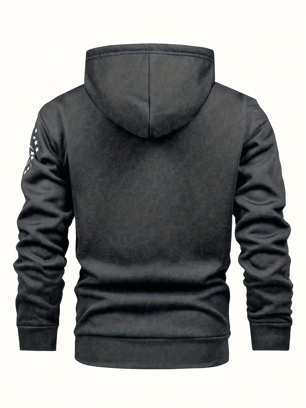 Men'S Casual Print Fleece Jacket - Softshell Zip - Up with Pockets, Regular Fit for Spring/Fall/Winter, Lightweight & Breathable for Outdoor Activities - StepByStep