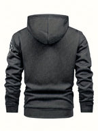 Men'S Casual Print Fleece Jacket - Softshell Zip - Up with Pockets, Regular Fit for Spring/Fall/Winter, Lightweight & Breathable for Outdoor Activities - StepByStep