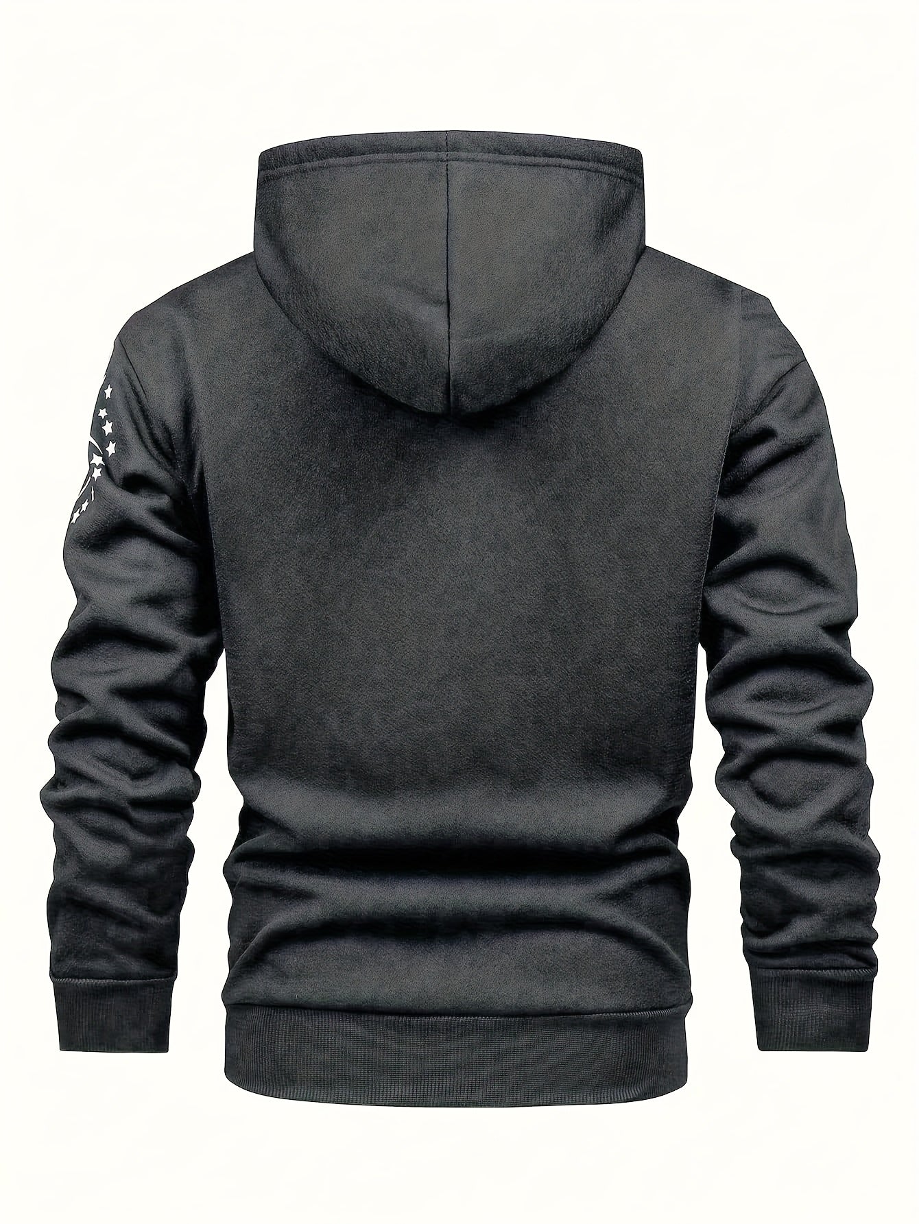 Men'S Casual Print Fleece Jacket - Softshell Zip - Up with Pockets, Regular Fit for Spring/Fall/Winter, Lightweight & Breathable for Outdoor Activities - StepByStep