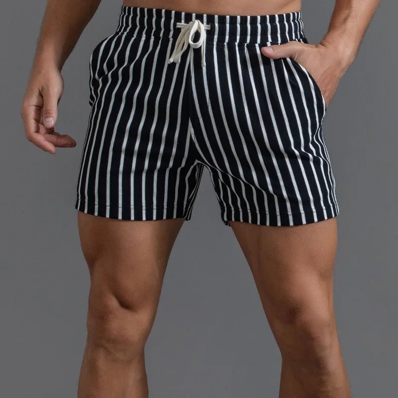 Men's Casual Shorts Sexy Leisure Short Pants Green Black Patchwork Lace-up Pocket Summer New Fashion Beach Shorts Male Clothing - StepByStepNow