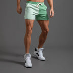Men's Casual Shorts Sexy Leisure Short Pants Green Black Patchwork Lace-up Pocket Summer New Fashion Beach Shorts Male Clothing - StepByStepNow