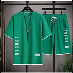 Men's Casual Sports Set - Loose T-Shirt & Low - Waist Shorts - StepByStepNow