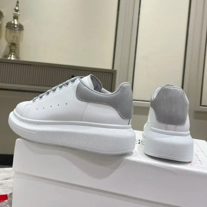 Men's Colorful Leather & Mesh Sneakers - Breathable Runner - StepByStepNow