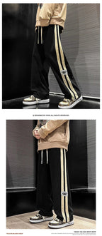 Men's Corduroy Streetwear Pants - Korean Loose Wide - Leg Trousers - StepByStepNow