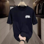 Men's Cotton T-shirts White 5XL T Shirt for Men Casual Summer Wear Hip Hop Print Black Tee Shirts Men Clothing Fashion - StepByStepNow