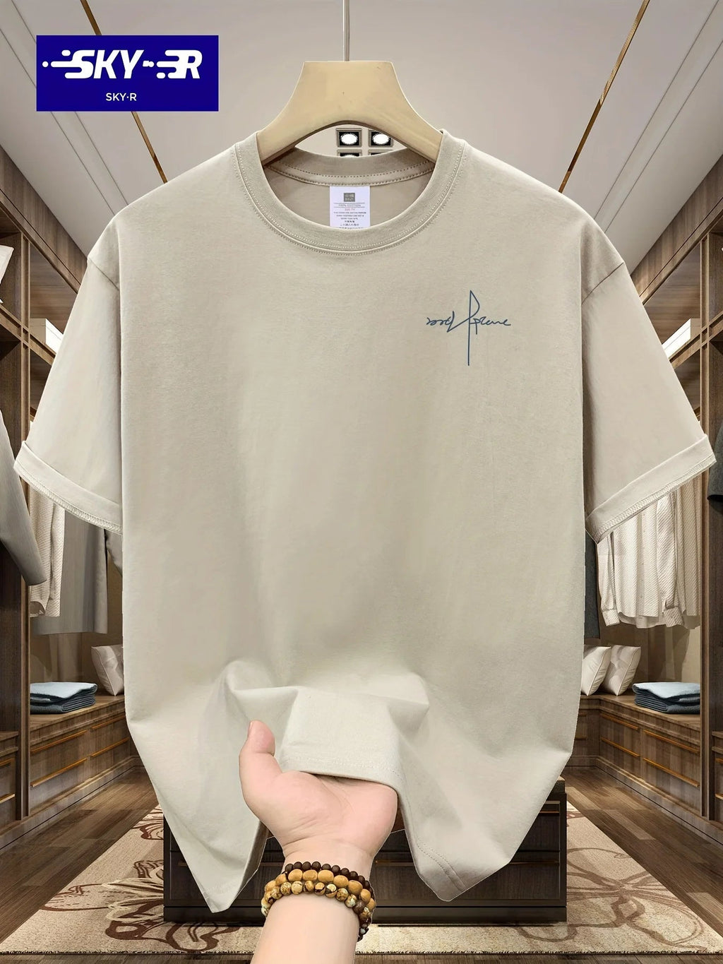 Men's Everyday Essential Cotton T-Shirt - Breathable Four - Season Casual Tee - StepByStepNow