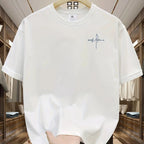Men's Everyday Essential Cotton T-Shirt - Breathable Four - Season Casual Tee - StepByStepNow