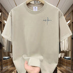 Men's Everyday Essential Cotton T-Shirt - Breathable Four - Season Casual Tee - StepByStepNow