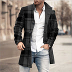 Men's Fashion Casual Tweed Stand - up Collar Coat - StepByStepNow