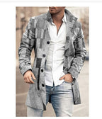 Men's Fashion Casual Tweed Stand - up Collar Coat - StepByStepNow