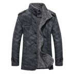 Men's Fashion Lapel Plush Leather Jacket - StepByStepNow
