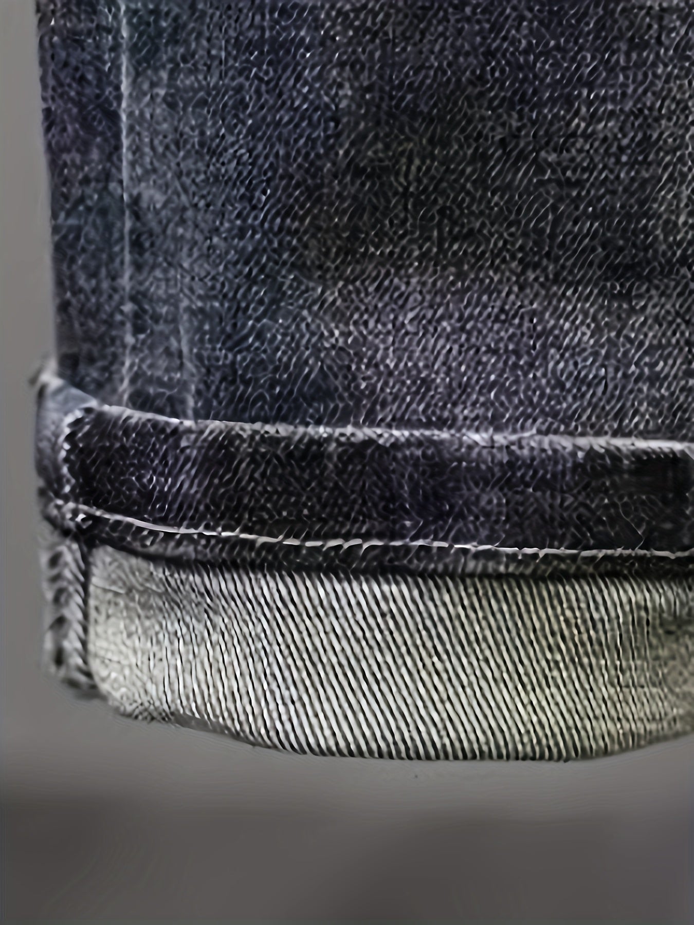 Men'S Heavyweight Washed Slim - Fit Ripped Jeans - Blue & Gray Distressed Denim, Mid - Stretch Streetwear Style, All - Season Comfort Fit for Casual & Formal Outfits, Versatile Clothing, Durable Fabric - StepByStep