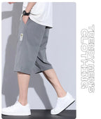 Men's Ice Silk Capri Pants - Quick - Dry Breathable Thin Casual Sports Trousers - StepByStepNow