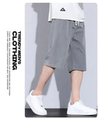 Men's Ice Silk Capri Pants - Quick - Dry Breathable Thin Casual Sports Trousers - StepByStepNow