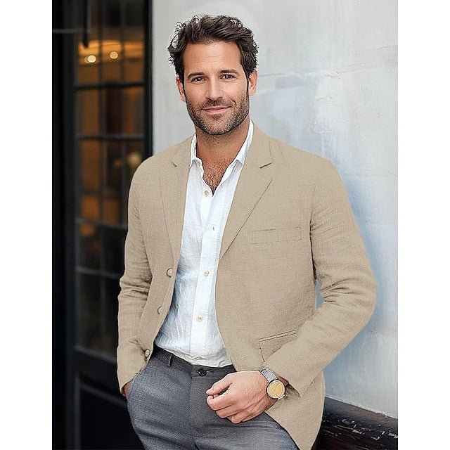 Men's Jacket Casual Cotton And Linen Suit - StepByStepNow