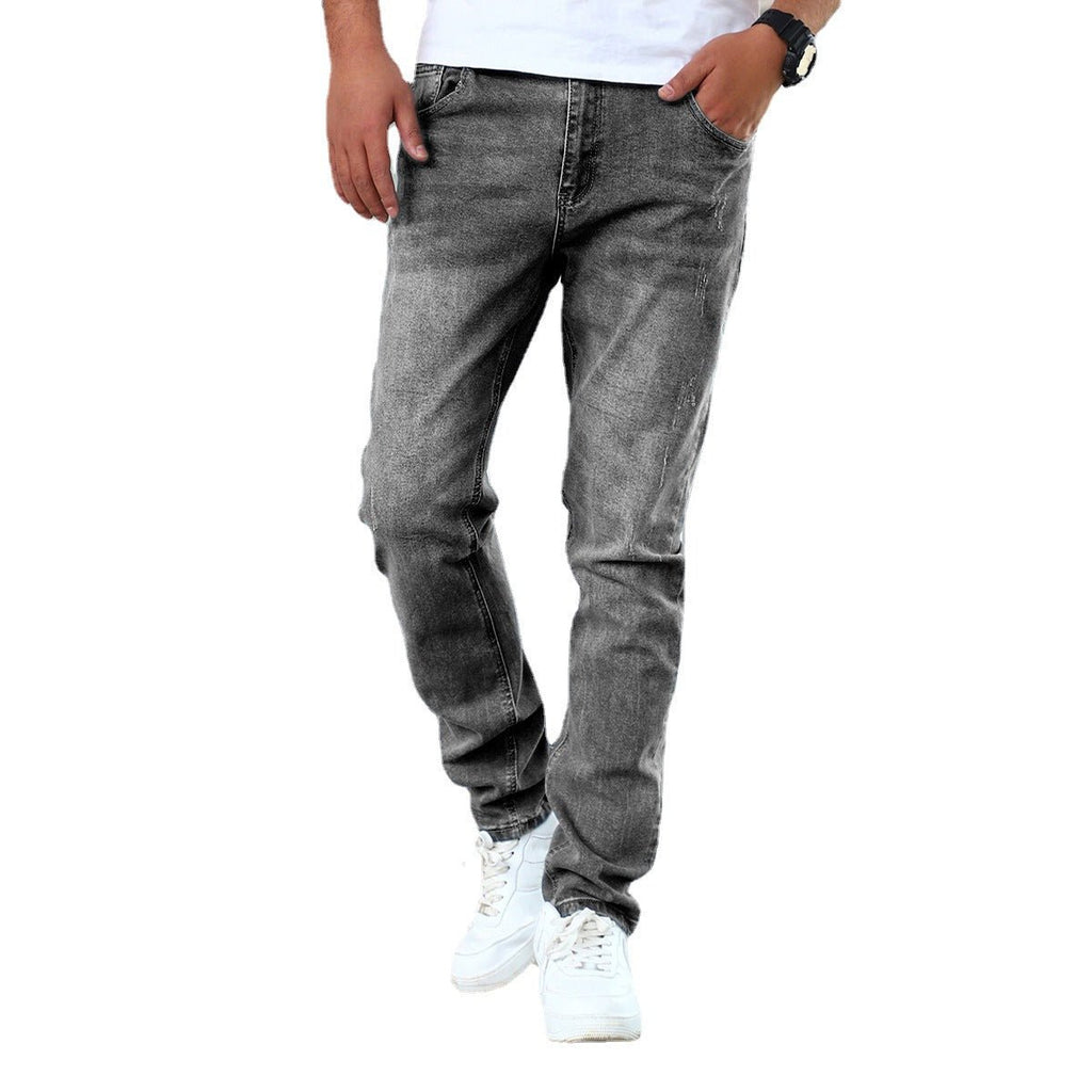Men's Jeans Gray Trousers Stretch Skinny - StepByStepNow