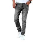 Men's Jeans Gray Trousers Stretch Skinny - StepByStepNow