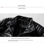 Men's Leather Jacket 2024 Autumn Winter New Plush Loose Outdoor Travel Motorcycle Coat Men Fashionable Trendy Leather Clothing - StepByStep