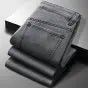Men's Light Luxury Stretch Slim Fit Pants - Soft Business Casual Denim Trousers - StepByStepNow