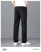 Men's Light Luxury Stretch Slim Fit Pants - Soft Business Casual Denim Trousers - StepByStepNow
