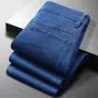 Men's Light Luxury Stretch Slim Fit Pants - Soft Business Casual Denim Trousers - StepByStepNow