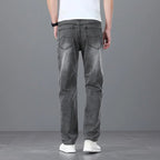 Men's Light Luxury Stretch Slim Fit Pants - Soft Business Casual Denim Trousers - StepByStepNow