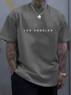 Men's Lightweight Cotton Graphic T-Shirt - Breathable Quick - Dry Summer Travel Tee - StepByStepNow