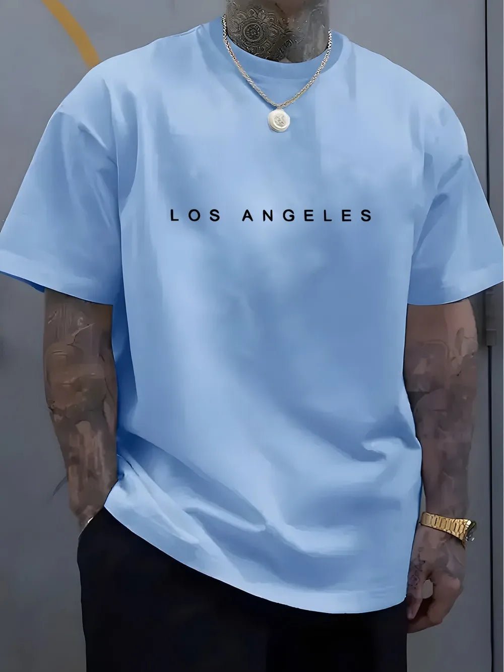 Men's Lightweight Cotton Graphic T-Shirt - Breathable Quick - Dry Summer Travel Tee - StepByStepNow